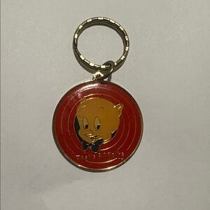 Vintage Collectors Looney Tunes Porky Pig Keychain (Rare)